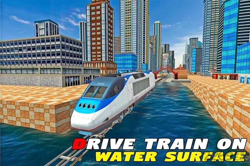 水冲浪火车无限金币版下载,水冲浪火车,火车游戏,驾驶游戏